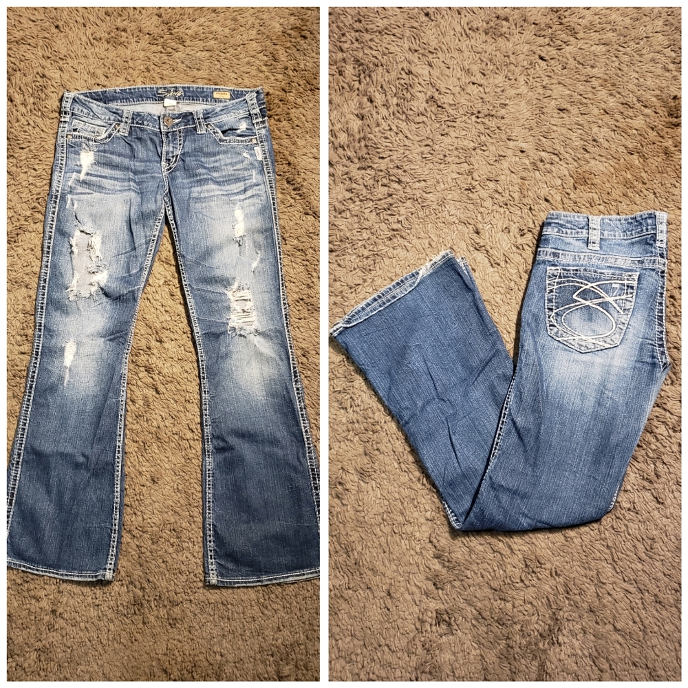 Silver Frances flare jeans